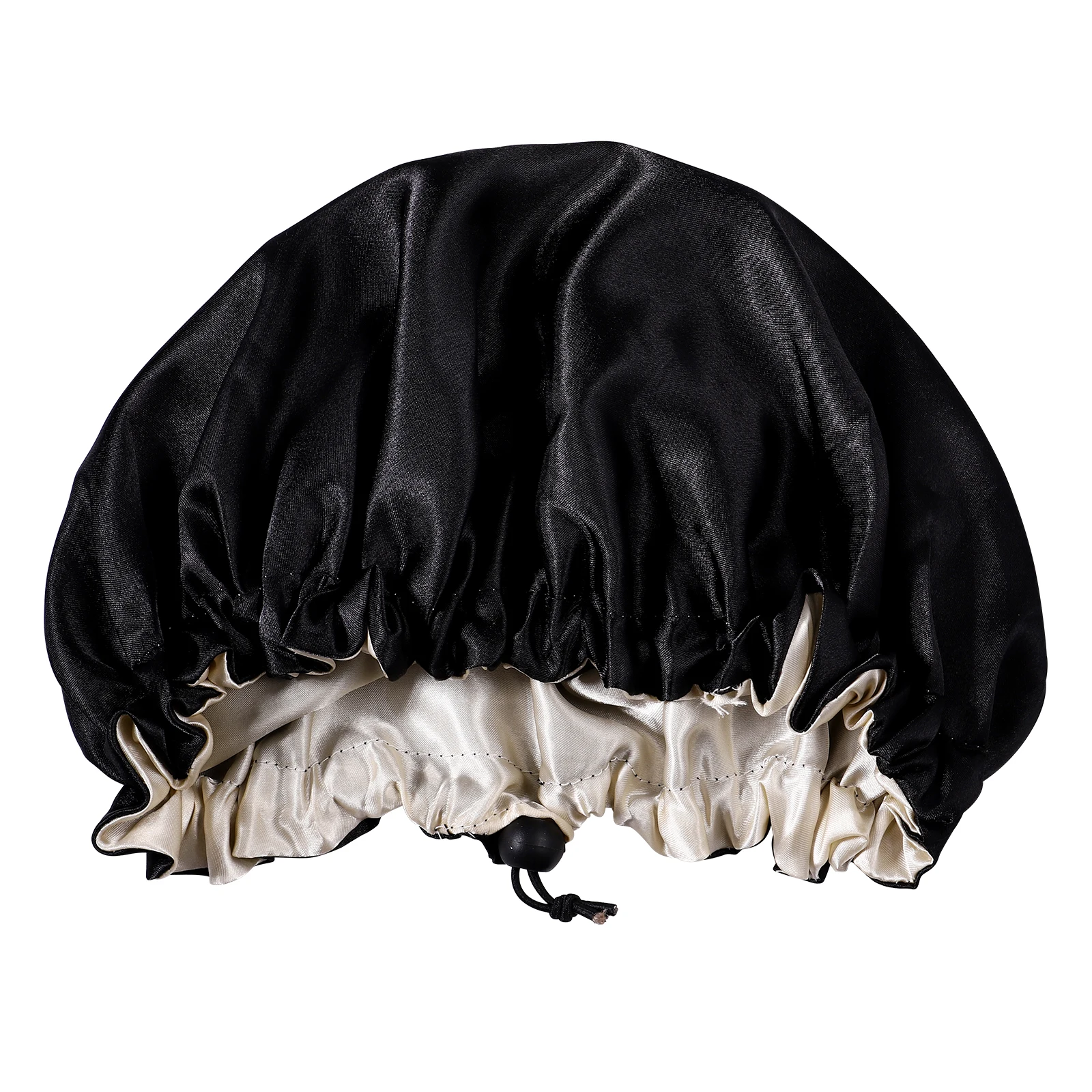

Satin Sleeping Head Cover Hat for Elastic Double Layer Adjustable