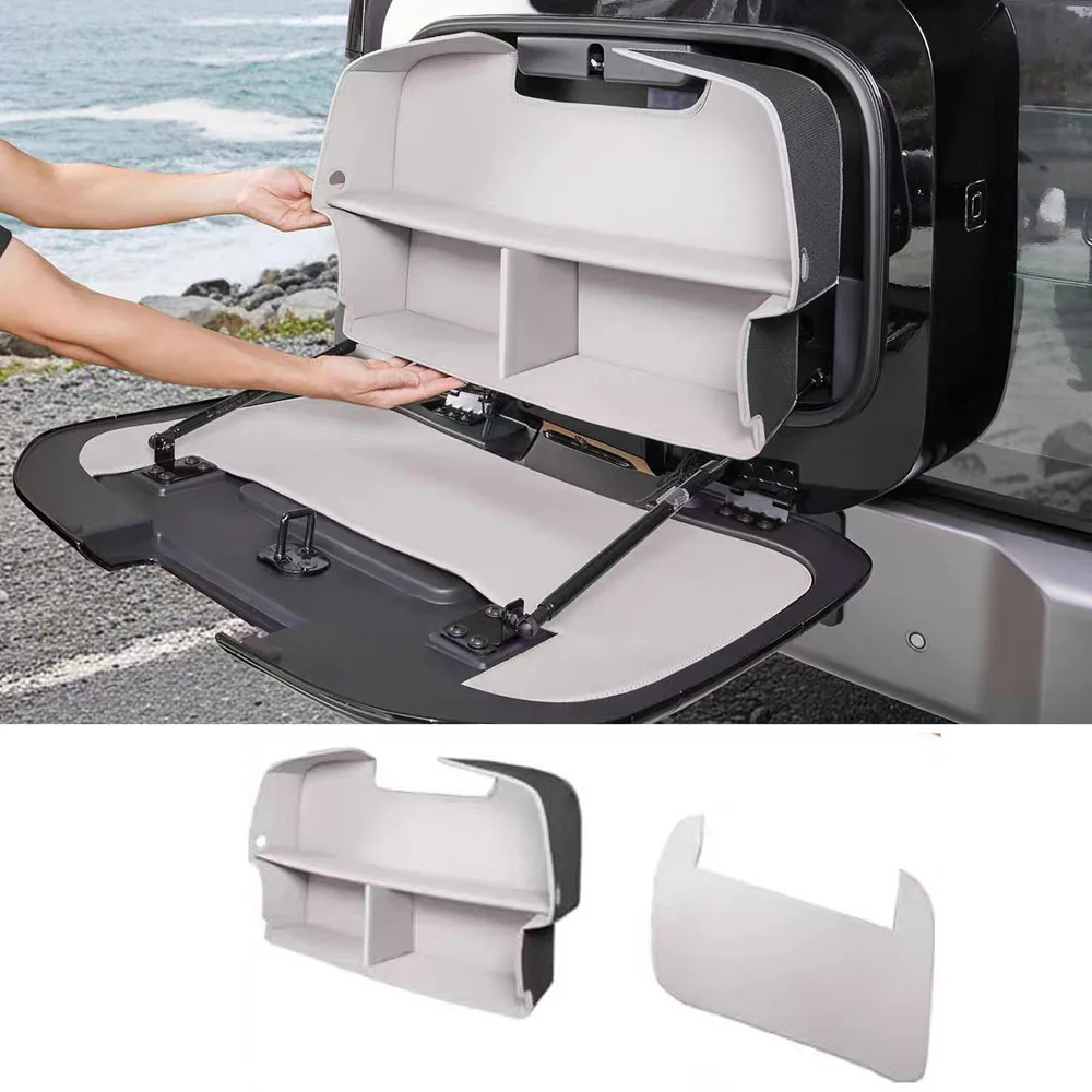 

Tailgate Small Book Bag Storage Compartment Shelf Trunk Storage Frame Decorative Accessories Fit For Equation Leopard Titanium 7