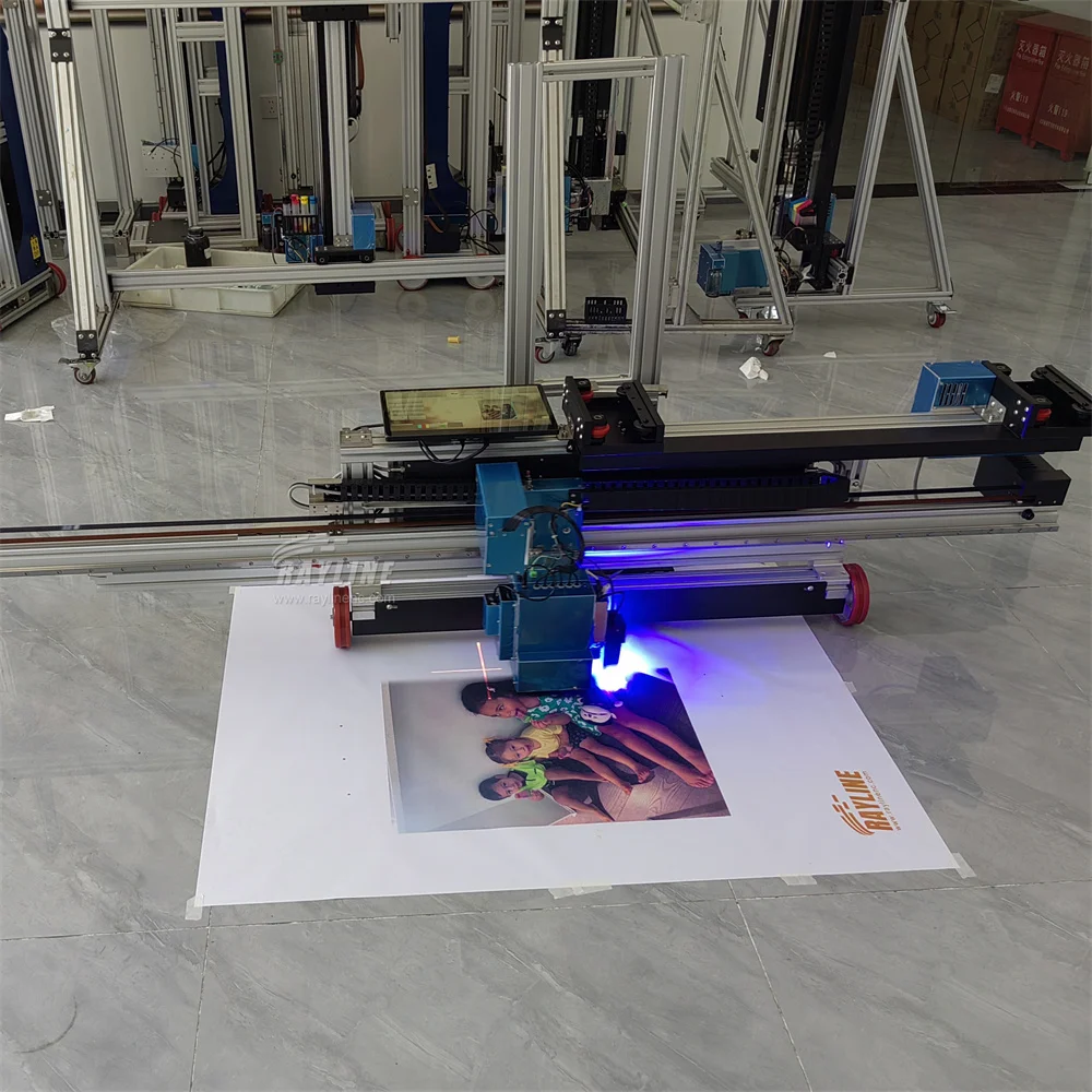 CE 자동 벽 및 바닥 페인팅 기계 AI 4K 벽 프린터 페인팅 기계 UV 잉크 벽화 프린터