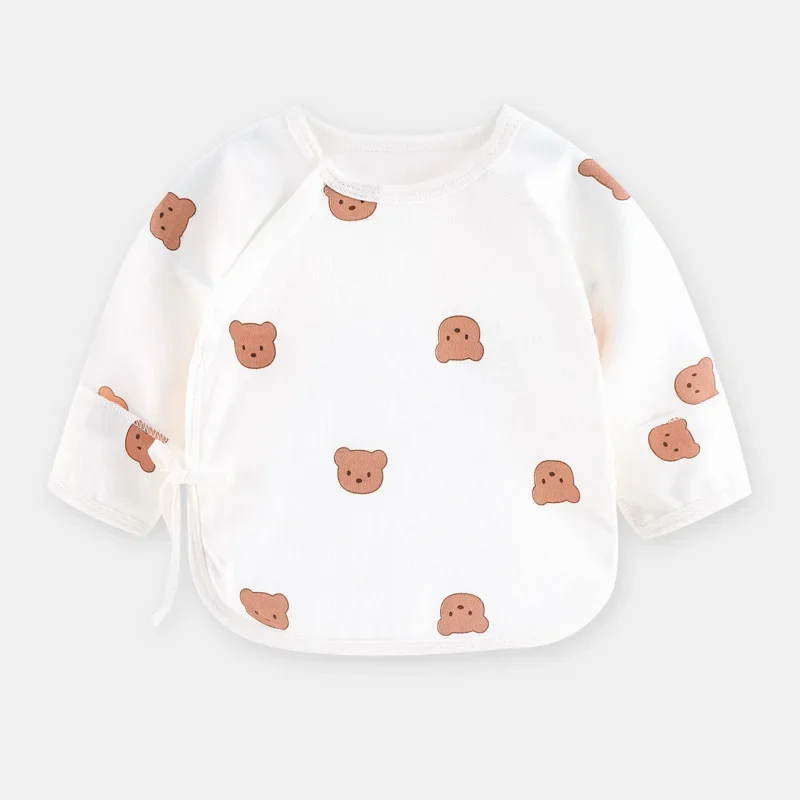 Newborn Baby Clothes 100% Cotton Baby Boy Girl Summe Tee Top Infant Knit Bear T Shirts Sprint Autumn Pajamas Solid Sweaters