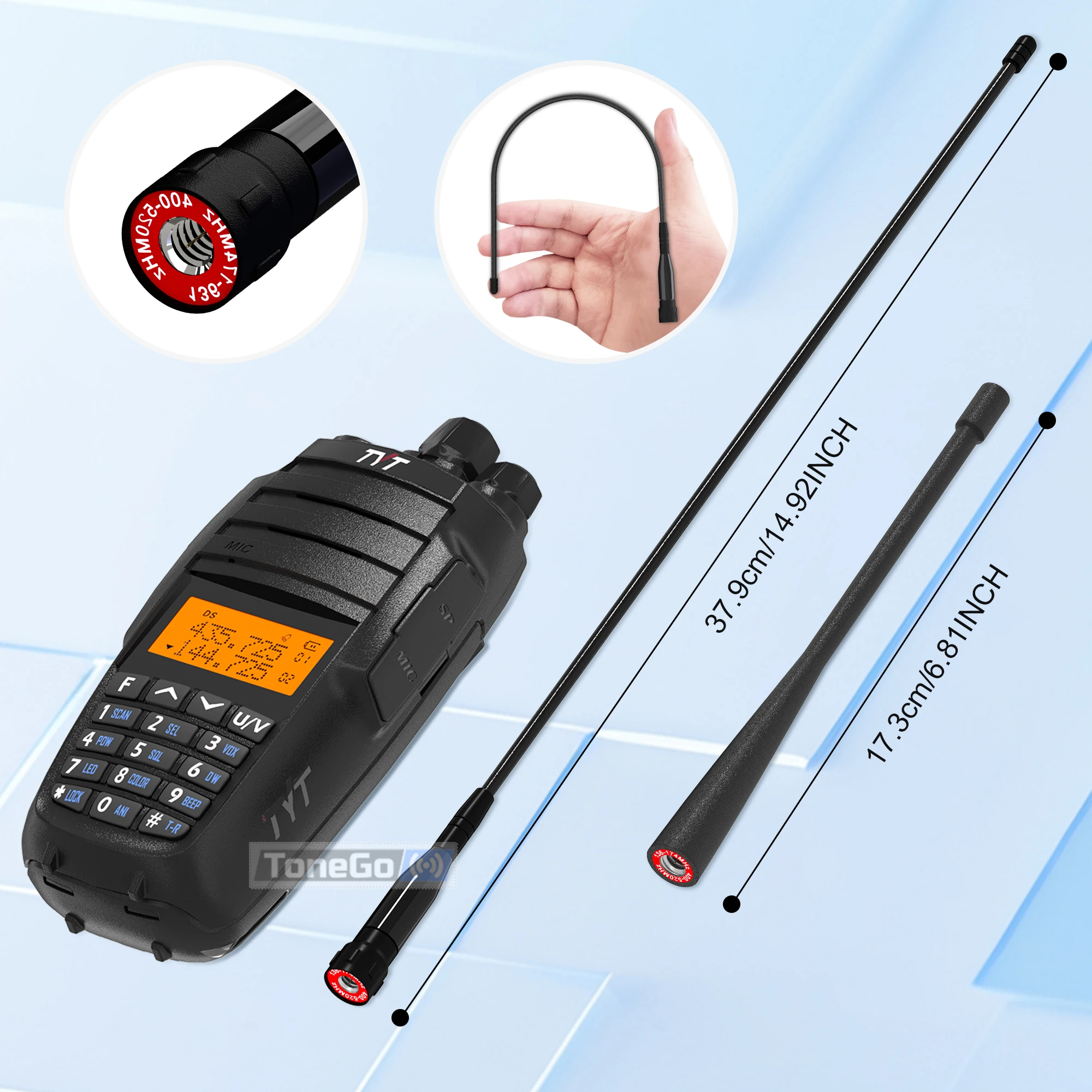 TYT TH-UV8000D Walkie Talkie Type-C Charger VHF UHF Dual Band FM TH UV8000D Cross Band Repeater Long Range Two Way Radio Upgrade
