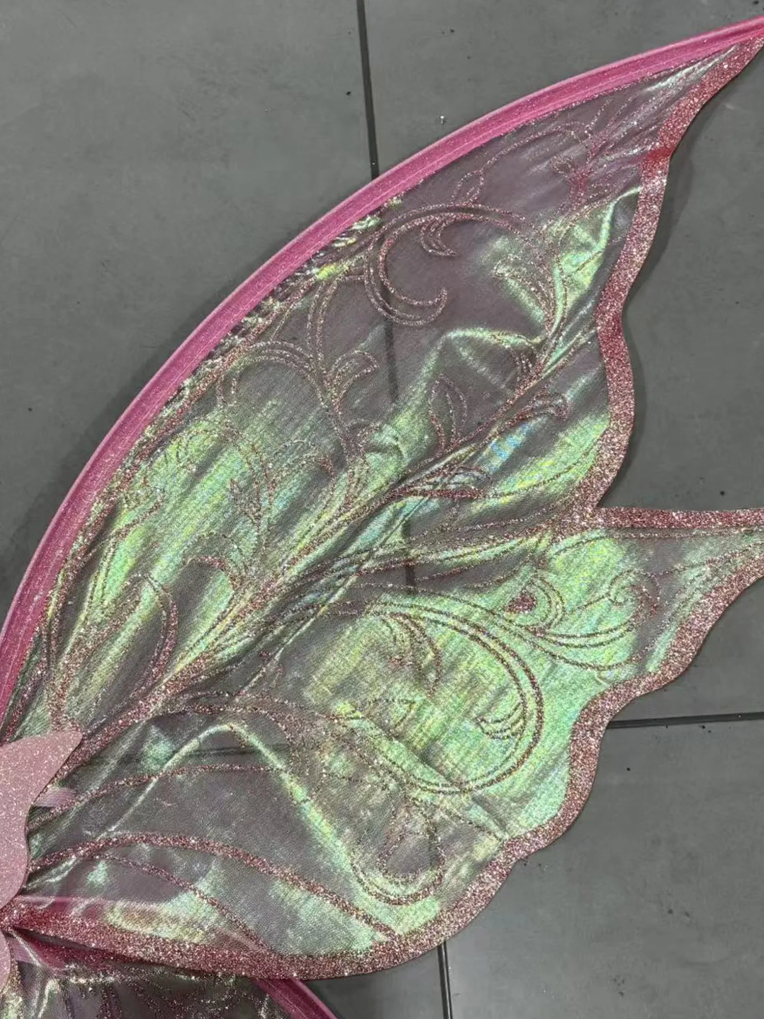 Adults Kids Shimmery Butterfly Wings Cosplay Costume Accessories for Fairy-themed Party Halloween Stage Performance 5