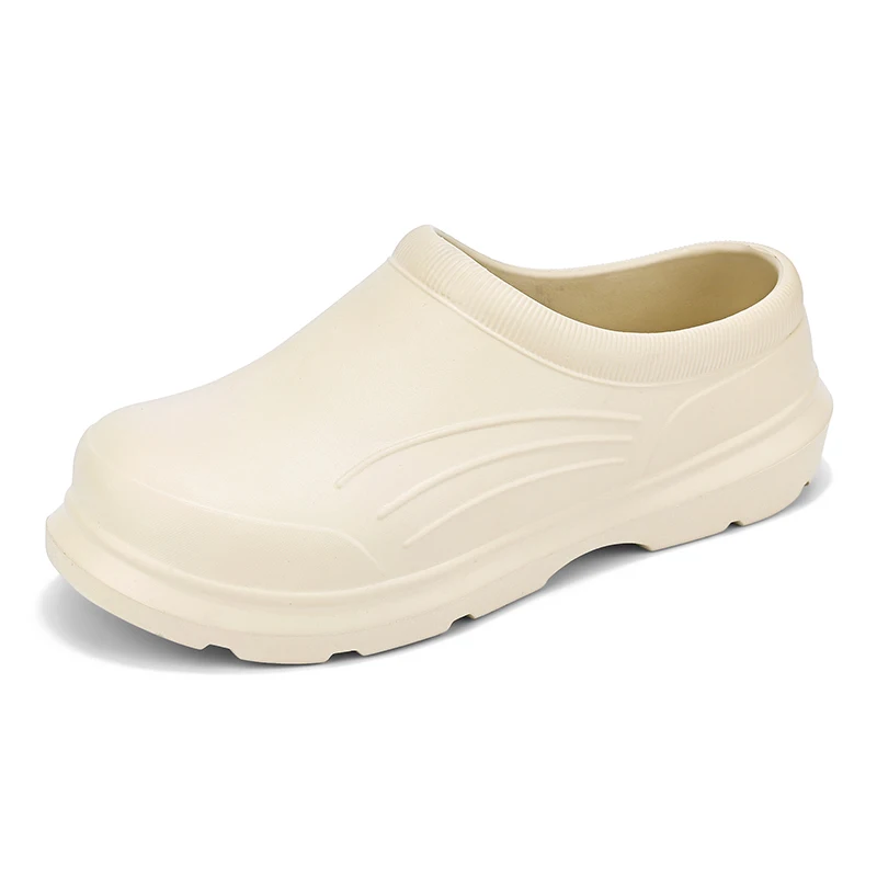 Zapatos de Chef antideslizantes para hombre, sandalias de goma impermeables a prueba de aceite para trabajo de restaurante y cocina, calzado de jardín, talla 35-46