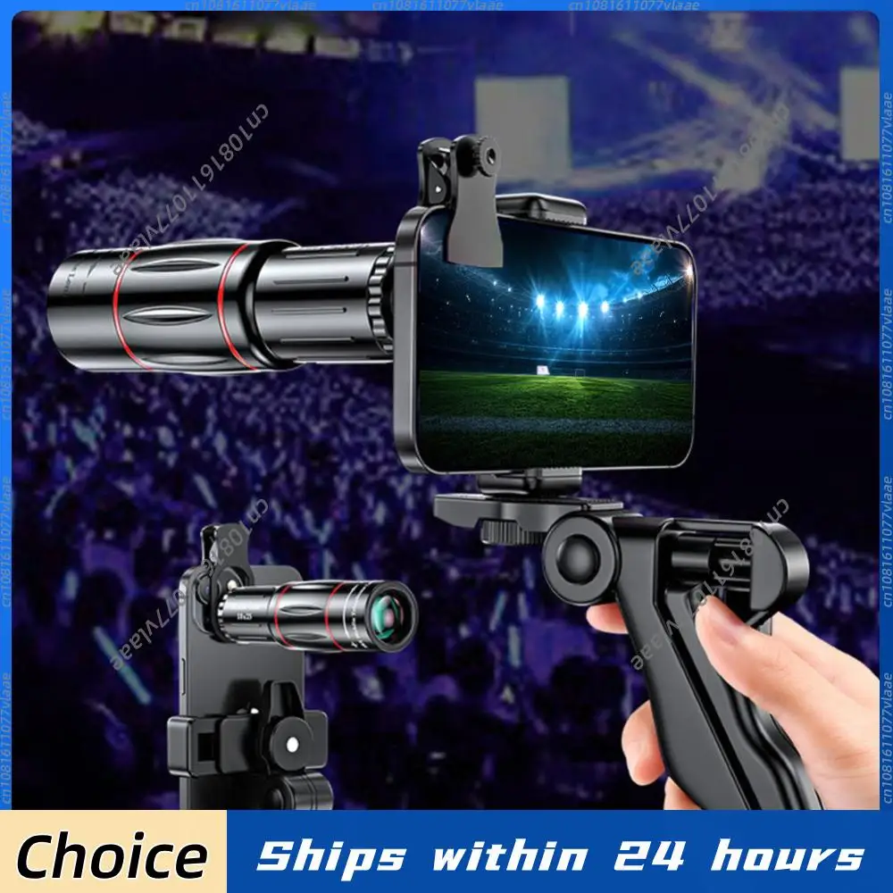 

18/28/36X Mobile Phone Camera Lens Clip-On Zoom HD Telescope Lens Universal Optical Telescope Lens for Camping Hunting Sports