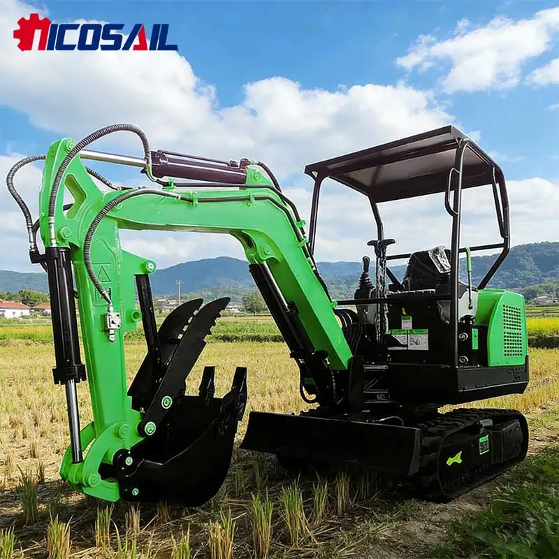 

Мини-гусеничный экскаватор, одобренный EUR5 — гидравлический, идеально подходящий для животноводства и строительных работ