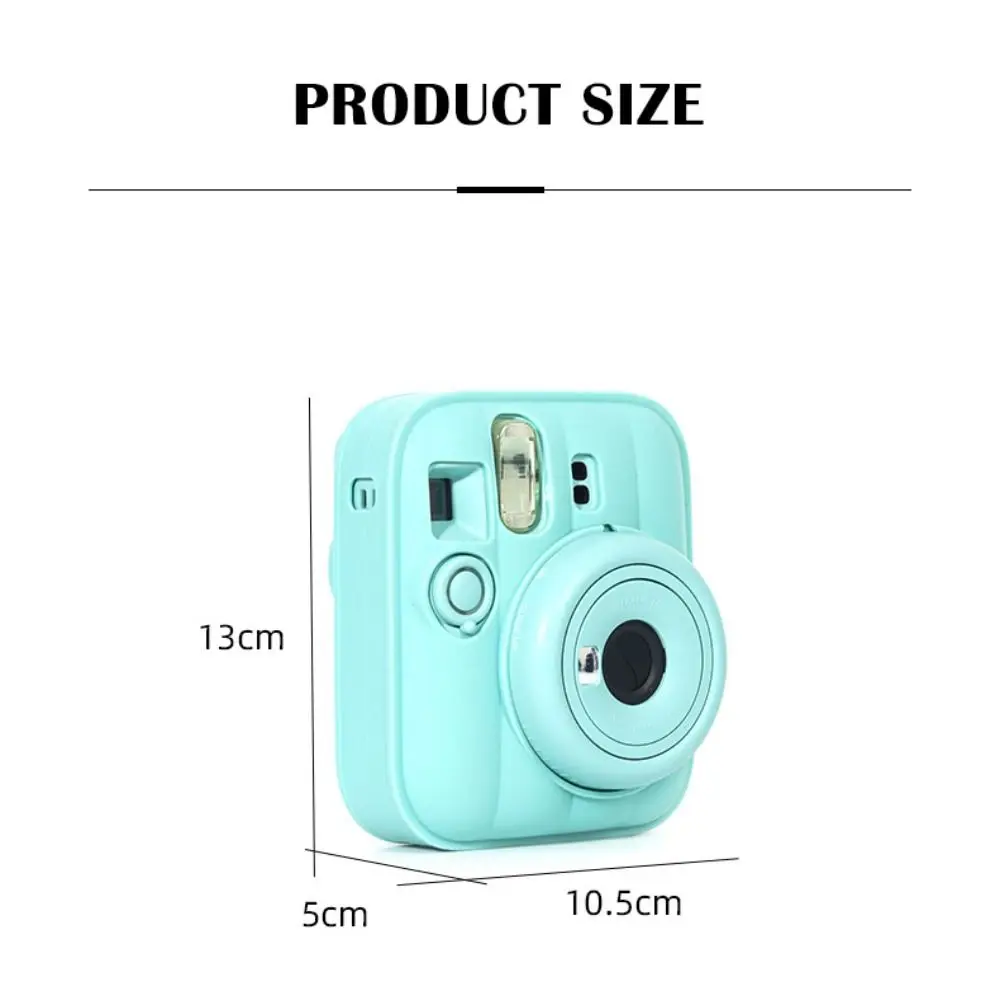 Silicone Instant Camera Case Soft with Strap Camera Protector Wear Resistant Anti Scratch Sleeve for Fujifilm Instax mini 13