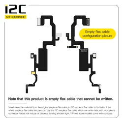 I2C Earpiece Repair Empty Flex Cable For iPhone X 11 12 Pro Max Distance Sensitive Lineup Replacement Repair Tool Support i6S