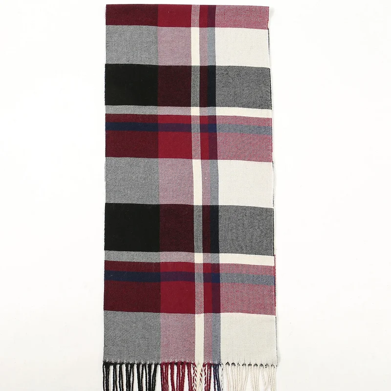 Patchwork Color Cashmere Scarf Plaid Tassel Shawl Wraps Women Thickened Winter Warm Blanket Pashimina Unisex 2024 New Scarves