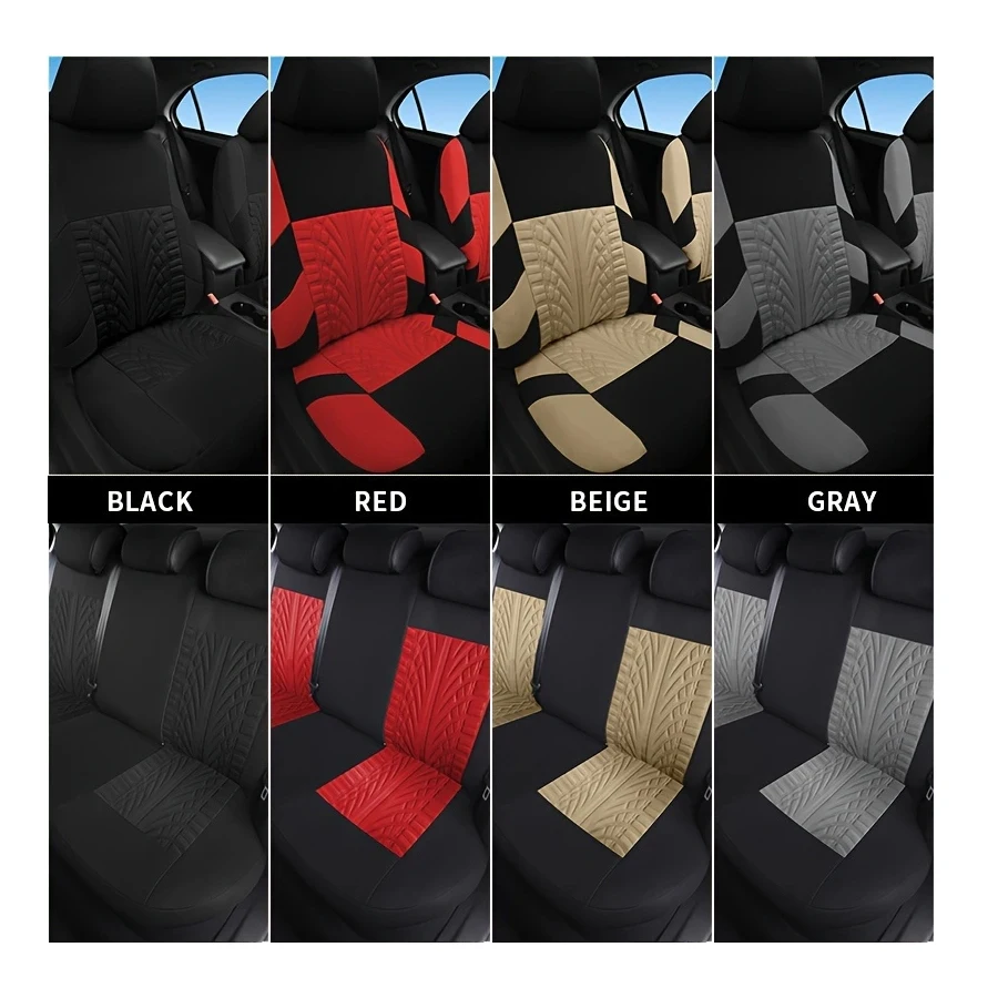 Universal Car seat cover auto Seat Cover 3D Printed Embroidered Fashionable Automotive Interior 6