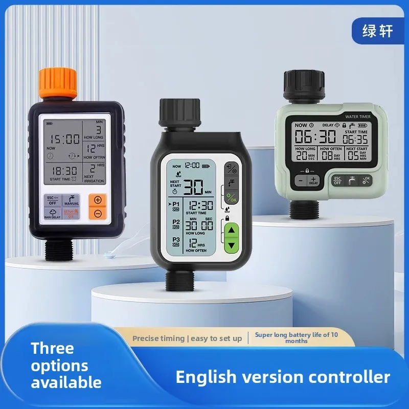 EU Standard Programmable Automatic Water Timer Garden Lawn Irrigation Watering Controller for Outdoor Plants