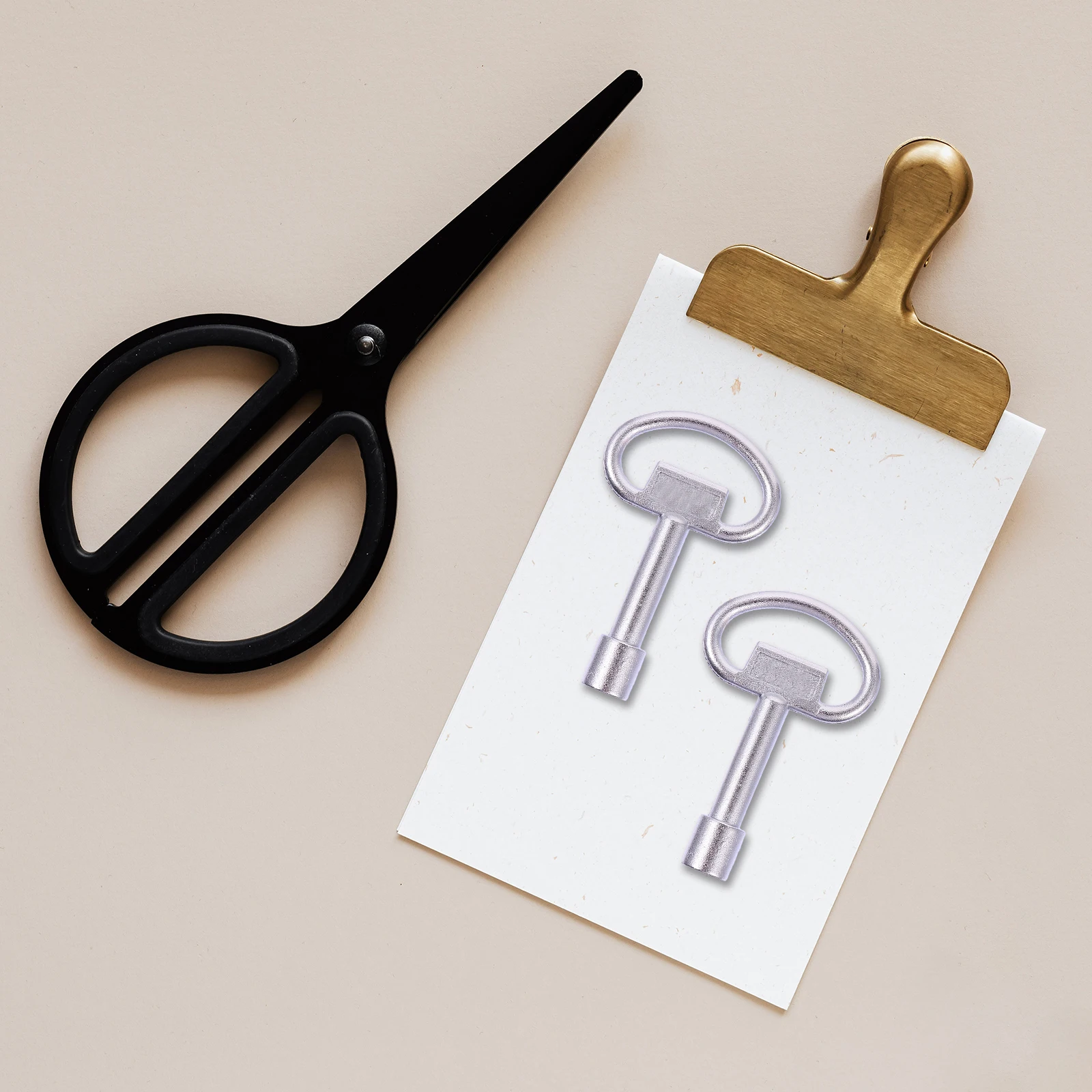 

2 pcs Radiator Key Zinc Alloy Triangle Socket Spanner For Electric Cabinet Gas Meter Box Elevator Door Multifunction Wrench