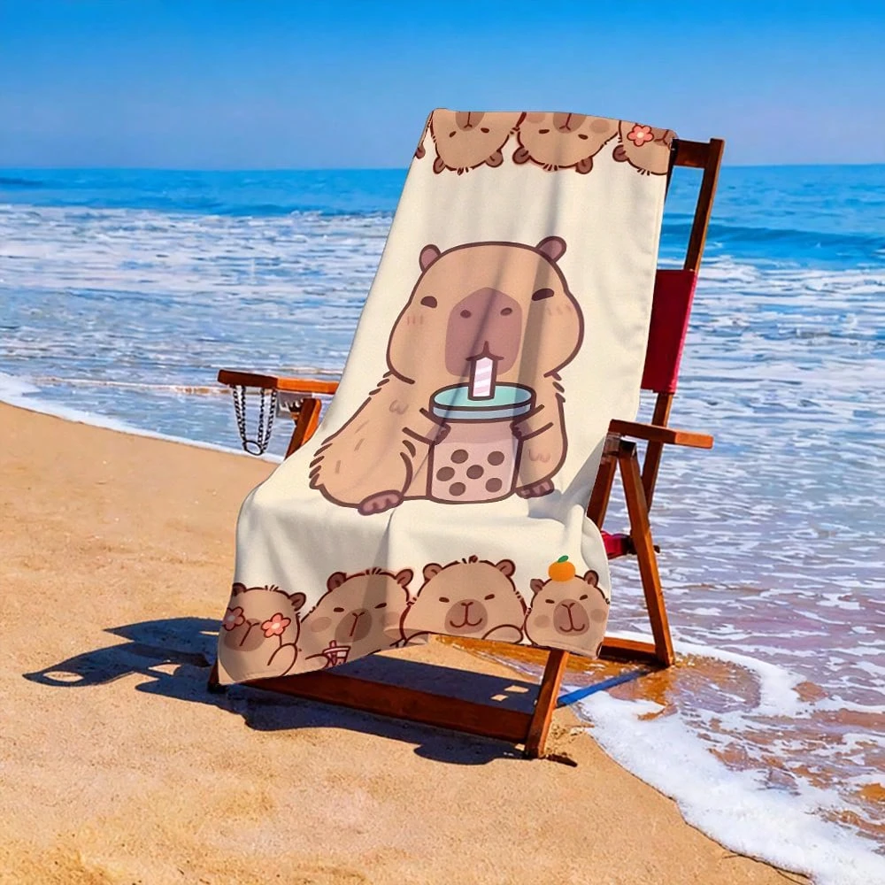 Sweet Capibara Beach Towel Qui - Towel Small Sport 评论和价格
