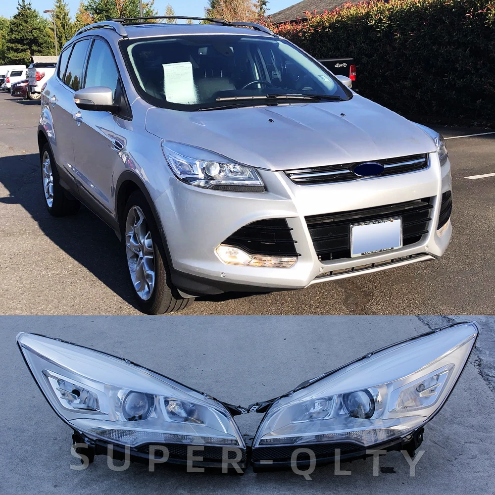 Car LED headlights for Ford Kuga Escape Headlights 2013-2016 Head Lamp Led Car Styling Accessories