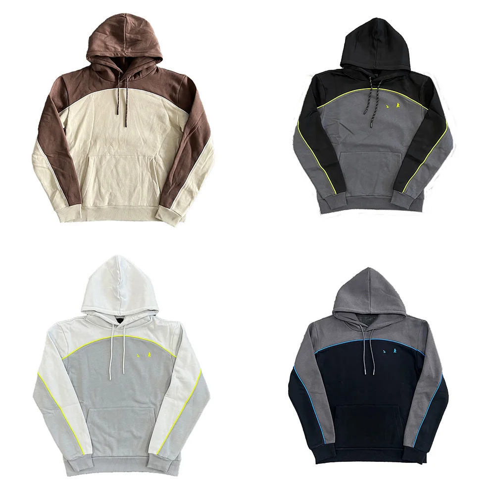 

Мужской хлопковый спортивный костюм: худи и свитшот, уличный стиль, для бега, осень-зима, модный, качественный материал, удобный крой