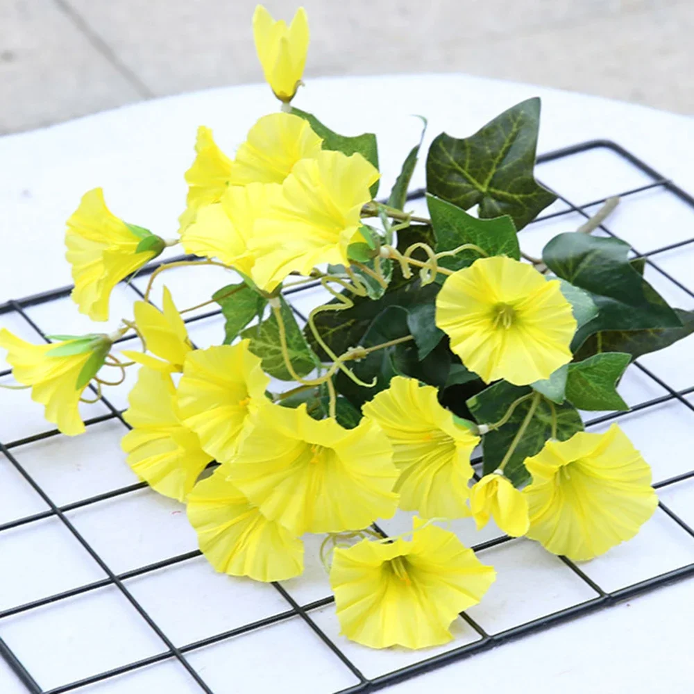 Artificial Petunia Flower Pots For Indoor Flowers Decorative Home Party Garden Decoration Fake Plants Decor For The Balcony