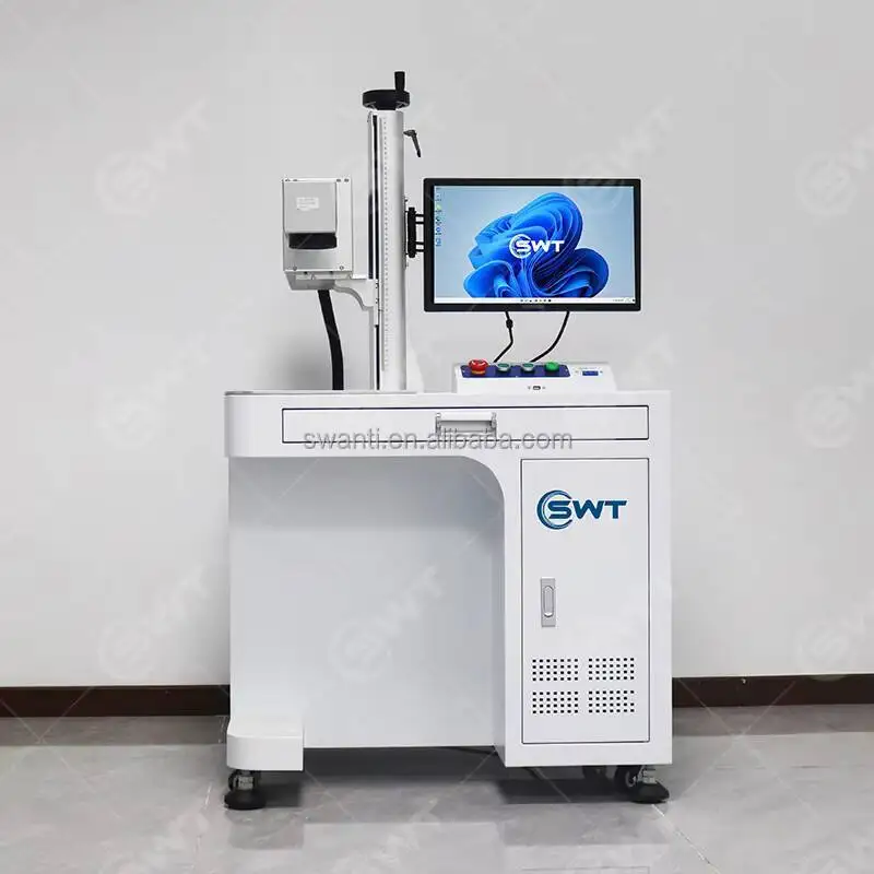 سطح المكتب Co2 بمناسبة CNC ليزر برايل النقش هاين لخاتم ختم التسمية Eming