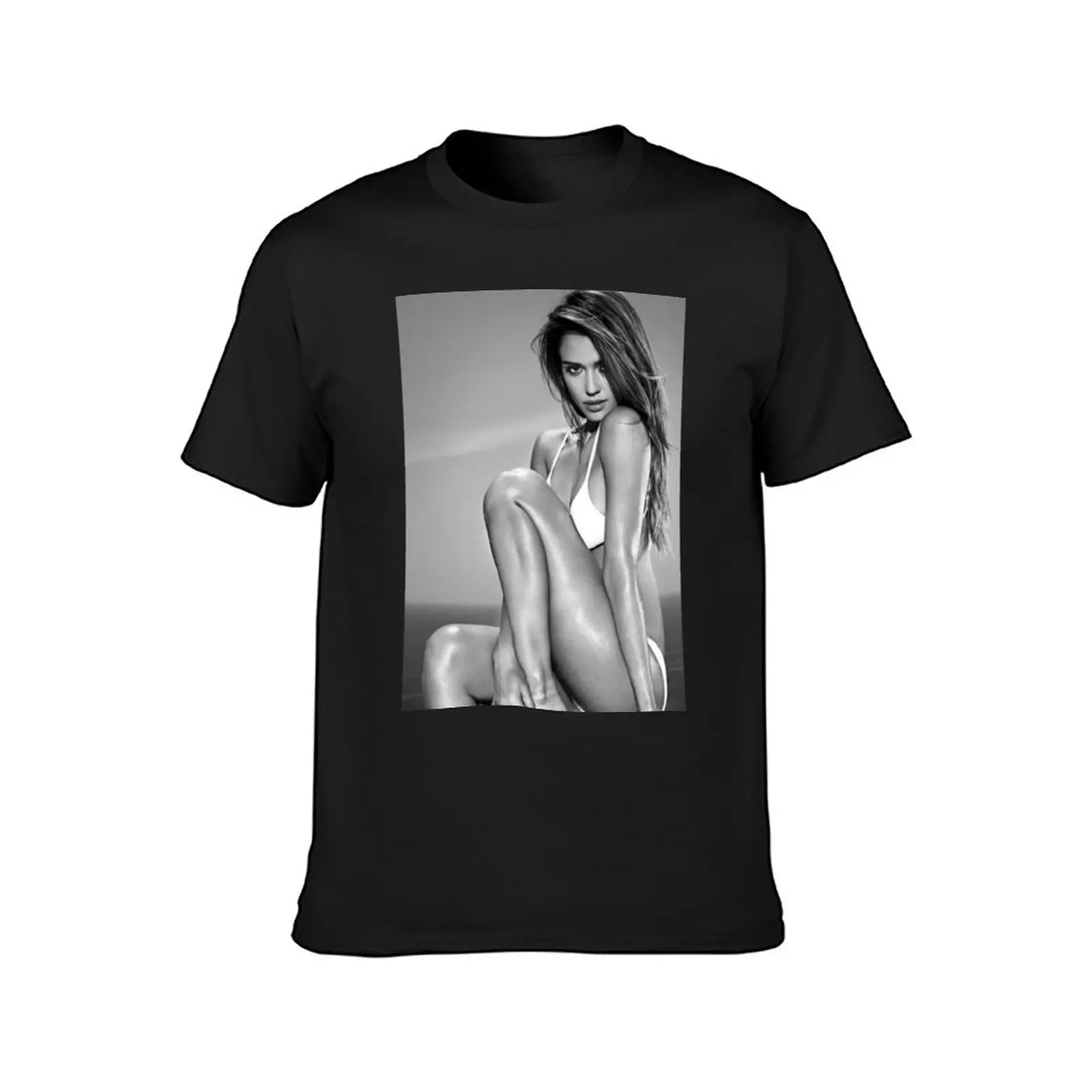 Jessica Alba T-Shirt graphics heavyweights anime mens workout shirts