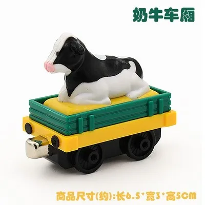 Metal magnetic connection alloy train scene track toy Front and rear magnetism of coal carriage series of tank c