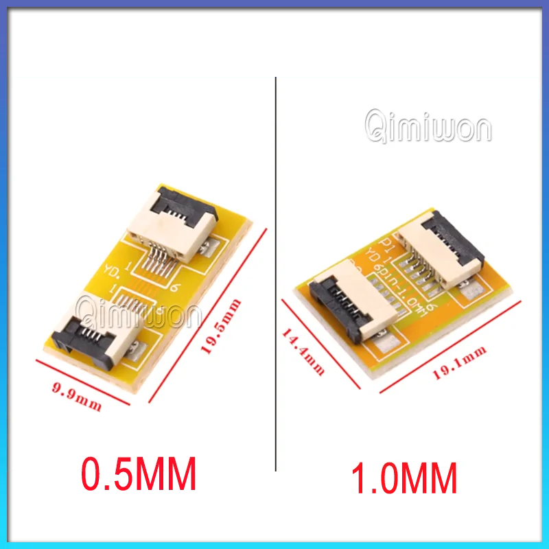 2PCS/LOT FPC Extension Board FFC Flexible Flat Cable Adapter Board 1.0/0.5mm Pitch Flat Cable 4P/8P/10P/20P/40P/60P