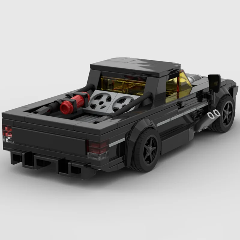 MOC S10 dérive camion ville voiture vitesse Champion classique voiture blocs de construction garçon bricolage course modèle enfants jouet cadeau bloc technique