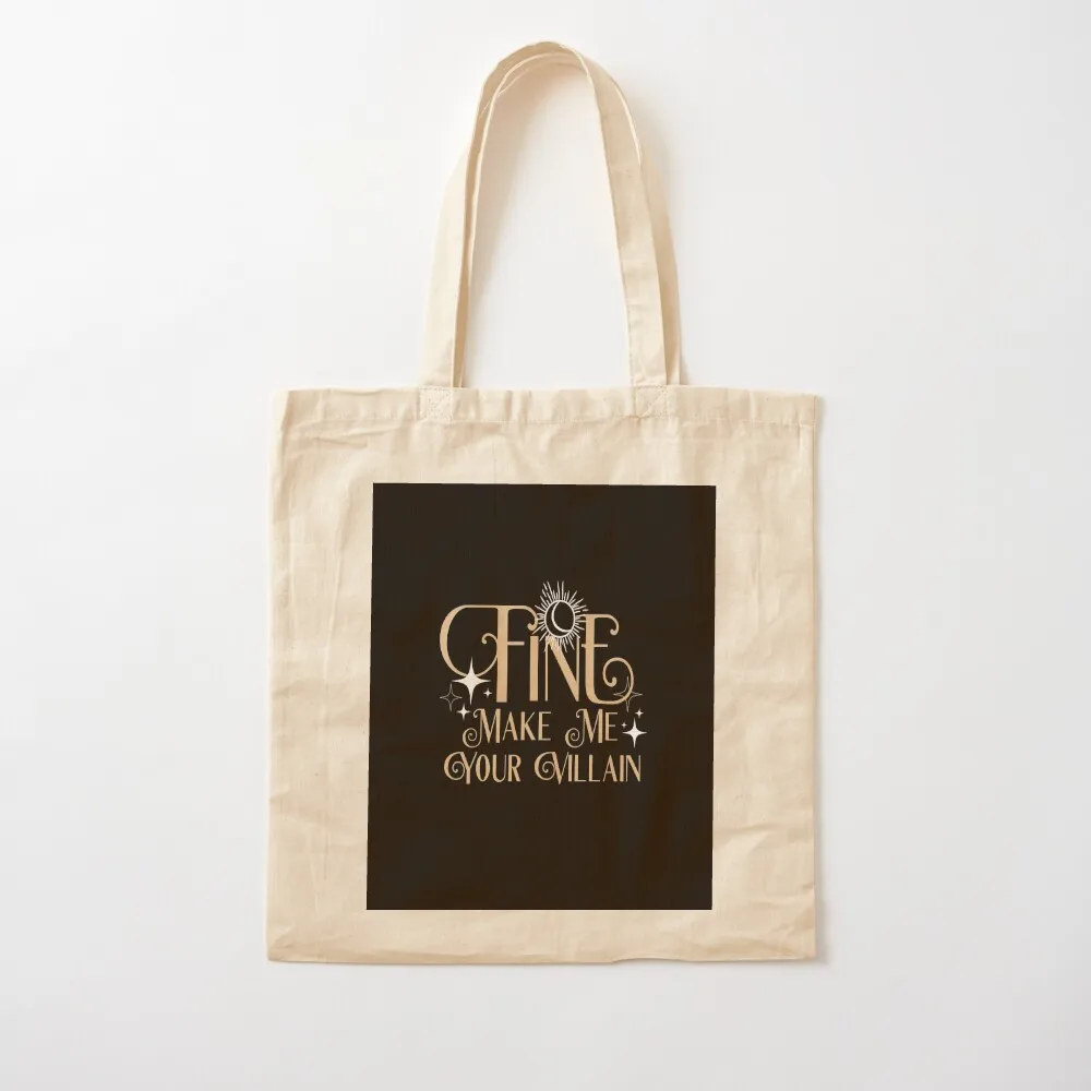 Fine Make Me Your Villain, The Darkling, Shadow and Bone Tote Bag Shopper Canvas bag hand bag