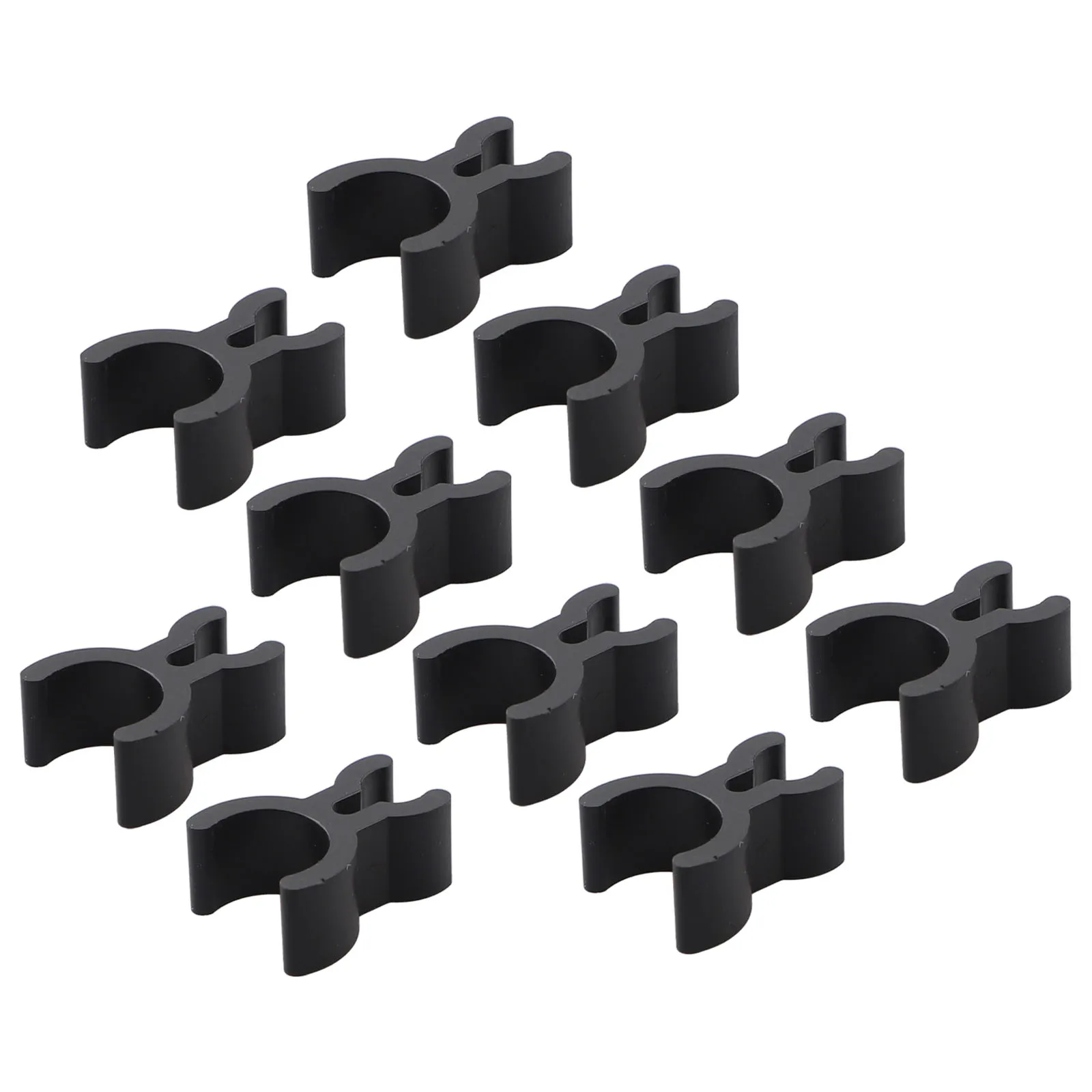 Trumpet Clips Pencil Holder Plastic Trumpet Holder Notes Pencil Clips 1.98x0.47 Inch 10 Pieces Black Practical