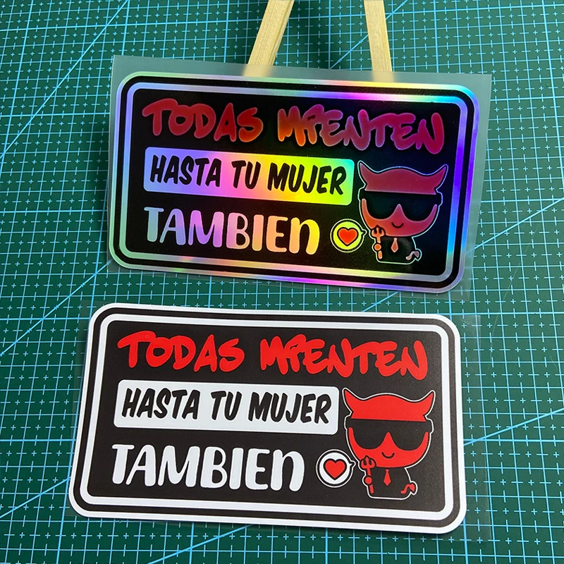 

TODAS MIENTEN Spanish Style Scooter Stickers for Motorcycle Fuel Tank Front Fairing Laptop Car Window Funny Meme Decoration