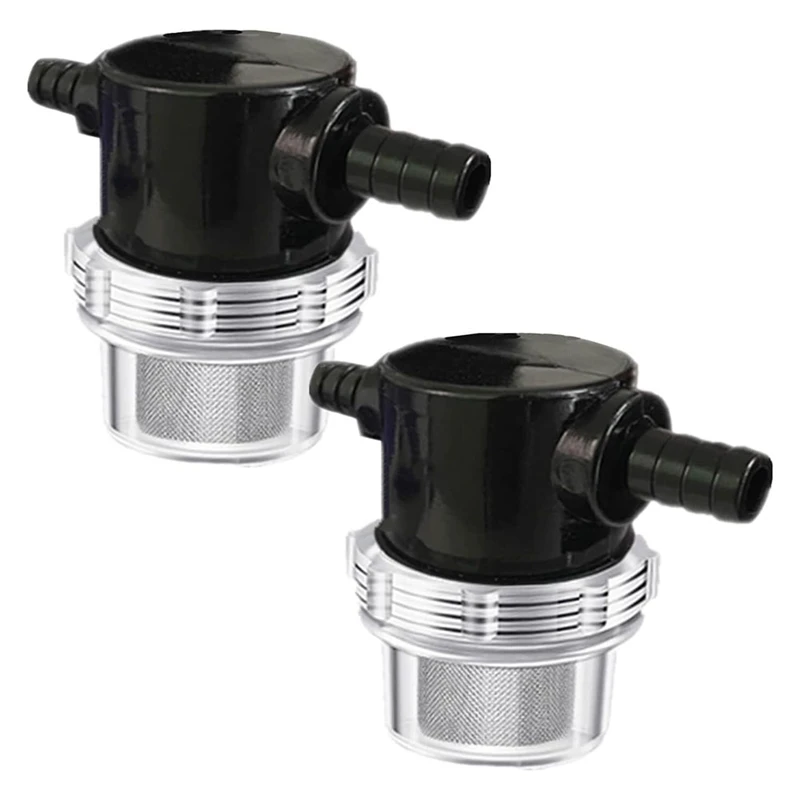 AB08-1/2Inch Water Pump Strainer,For 3/8Inch Hose Barb In-Line Strainer,For Water Pump 12V Direct Current 80 PSI RV Campers