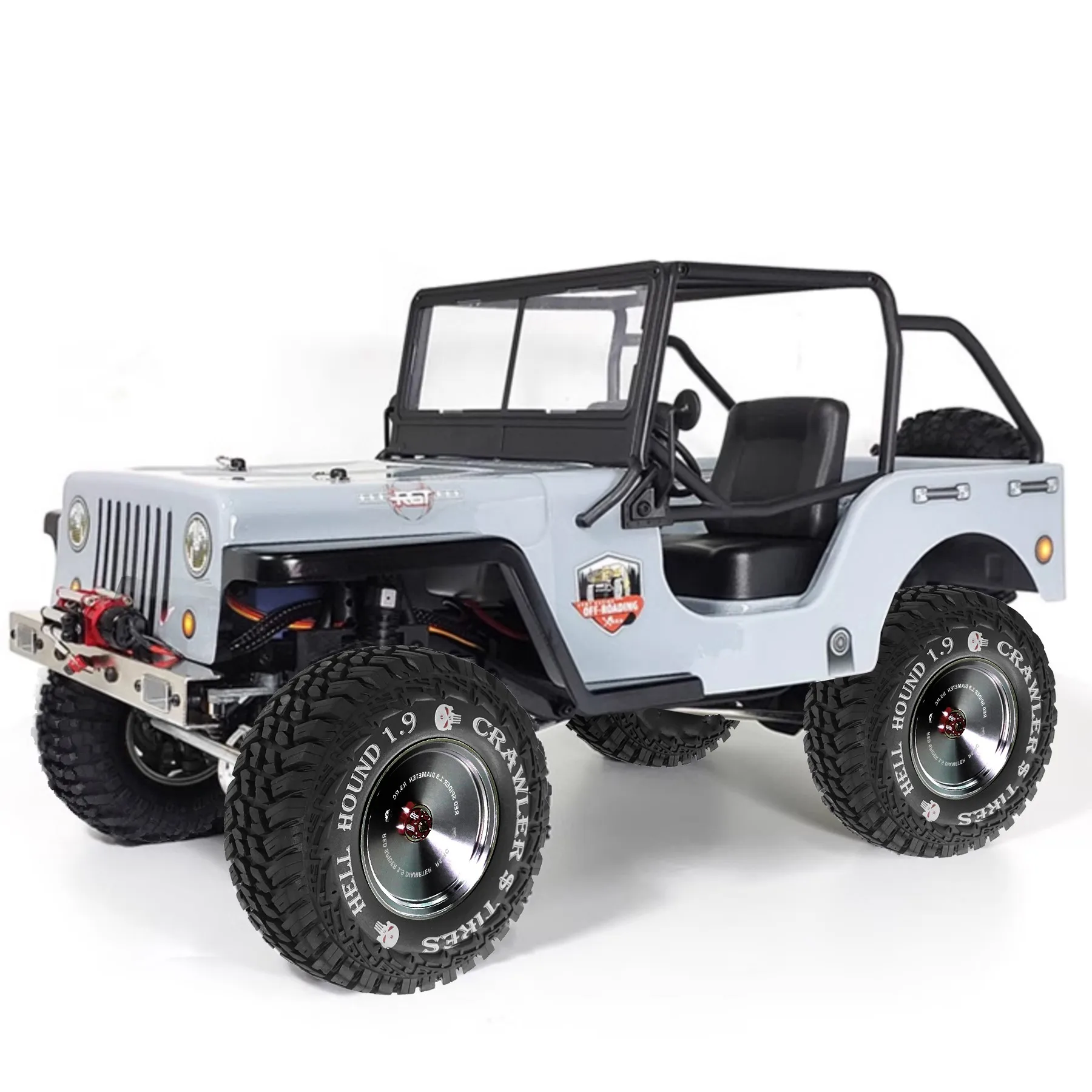1.9 RC Tires 1/10 Rubber All Terrain Crawler Tyres For 1:10 Rock Mud Crawler Car Traxxas TRX4 Axial SCX10 II RC4WD D90 Tamiya view 6