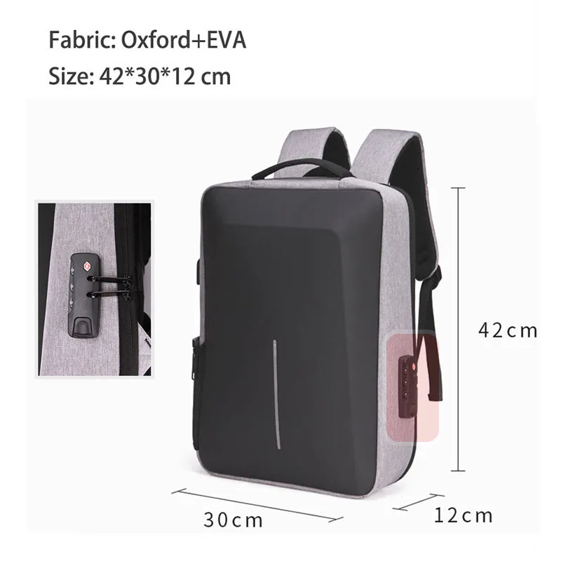 Laptop Backpack 17 inch Waterproof School Backpacks with USB Charging Anti-theft Travel Laptop Bag Hard Shell Computer Backpack