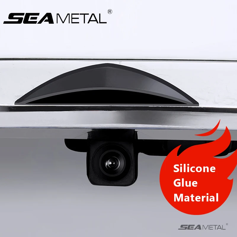 SEAMETAL Kofferraum Kamera Schild Clear View Anti Regen Schutz Schutz Abdeckung Regendicht Auto Hinten Kamera Silikon Abdeckungen Zubehör