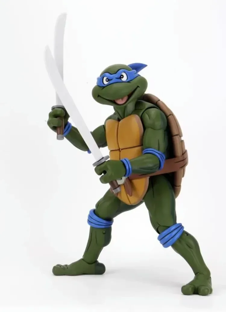 NECA 54143 Ninja Turtles Anime Figure TMNT 18-inch Leonardo Da Vinci Action Figurine 1/4 Scale Children Toy Birthday Gift