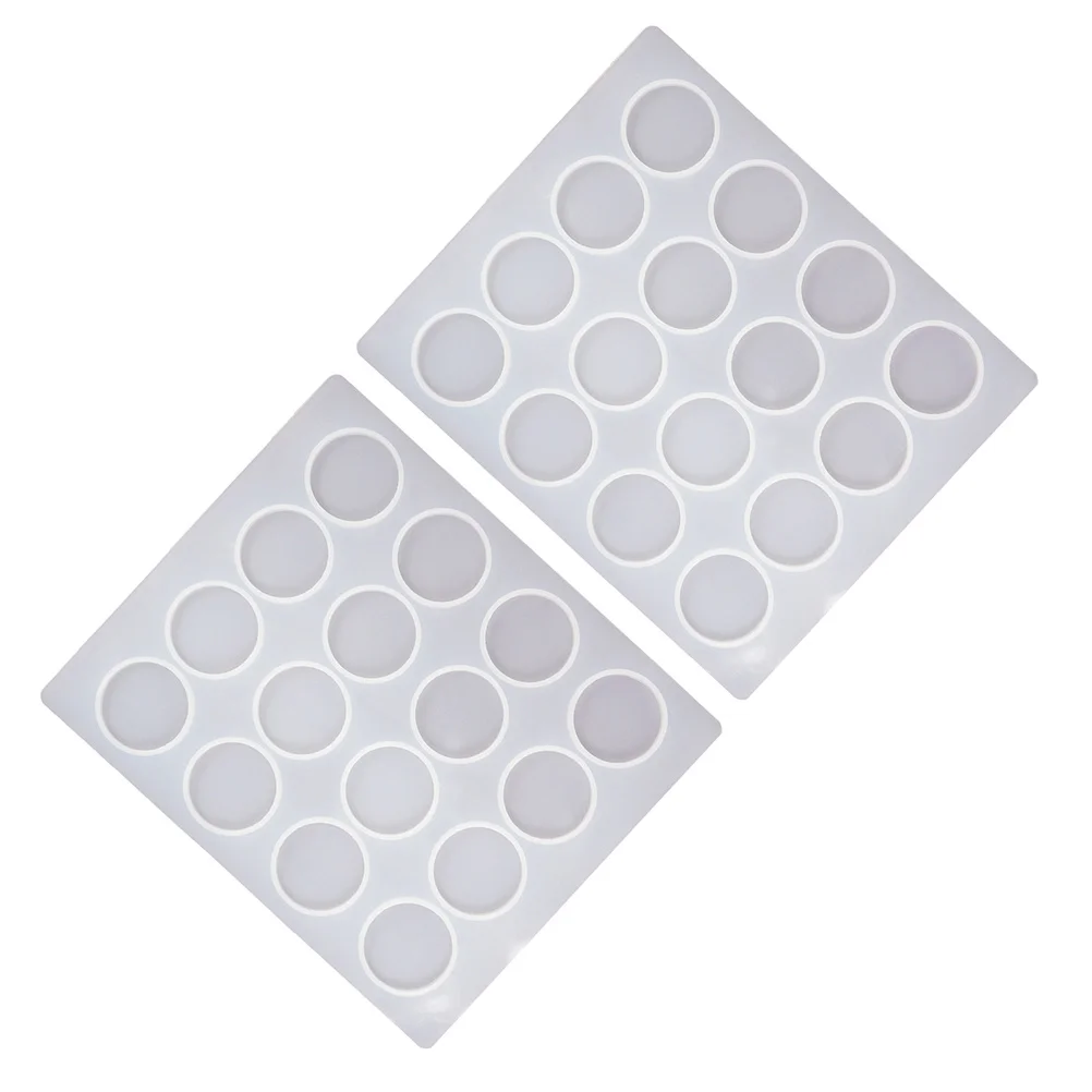 

2Pcs Silicone Wax Seal Stamp Molds Durable Reusable DIY Craft Tools Easy Non-Stick Manual Mold Supplies for Wax Sealing