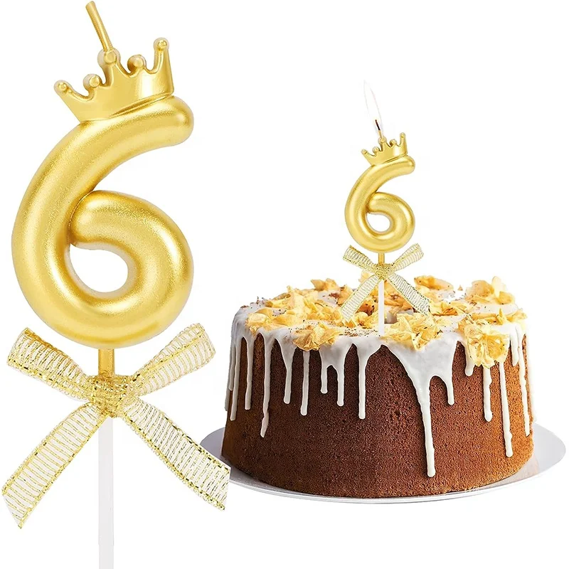 Halloween Digital Number Anniversary Birthday Party Crown Mermaid Sparkling Cake Candle Decoration