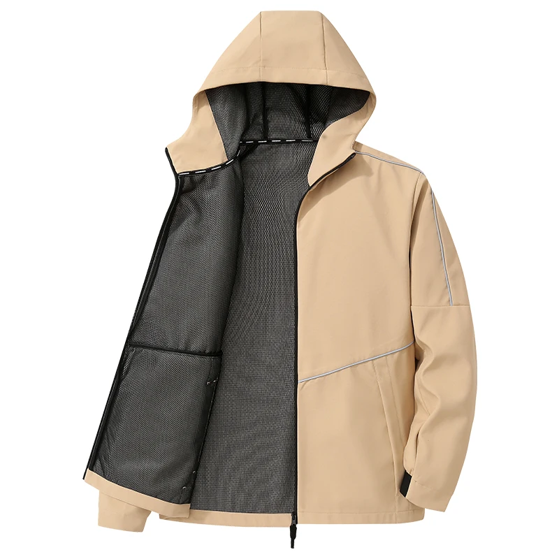 New Men And Women Jackets Long Sleeve Outdoor Windproof Coats Waterproof Hooded Jackets Fashion Zipper Couple Top