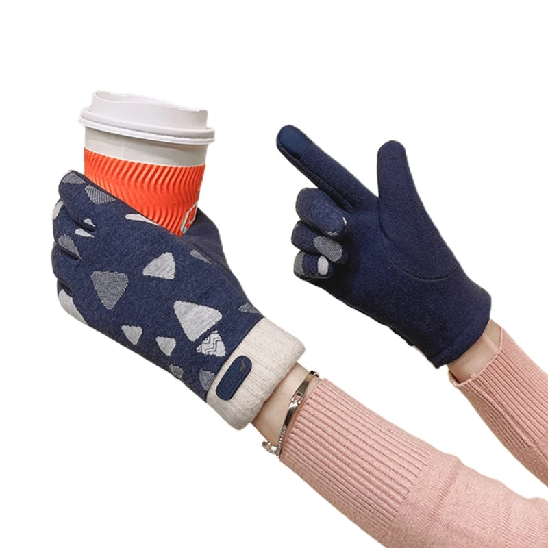 Winter Warm Gloves Touchscreen Gloves for Riding Windproof Full Finger Gloves