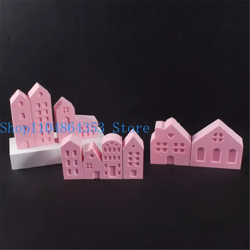 652F قوالب منزل سيليكون قوية إكسسوار منزلي لإنشاء سلسلة مفاتيح أنيقة مجموعة أنيقة لهدايا المجوهرات المخصصة