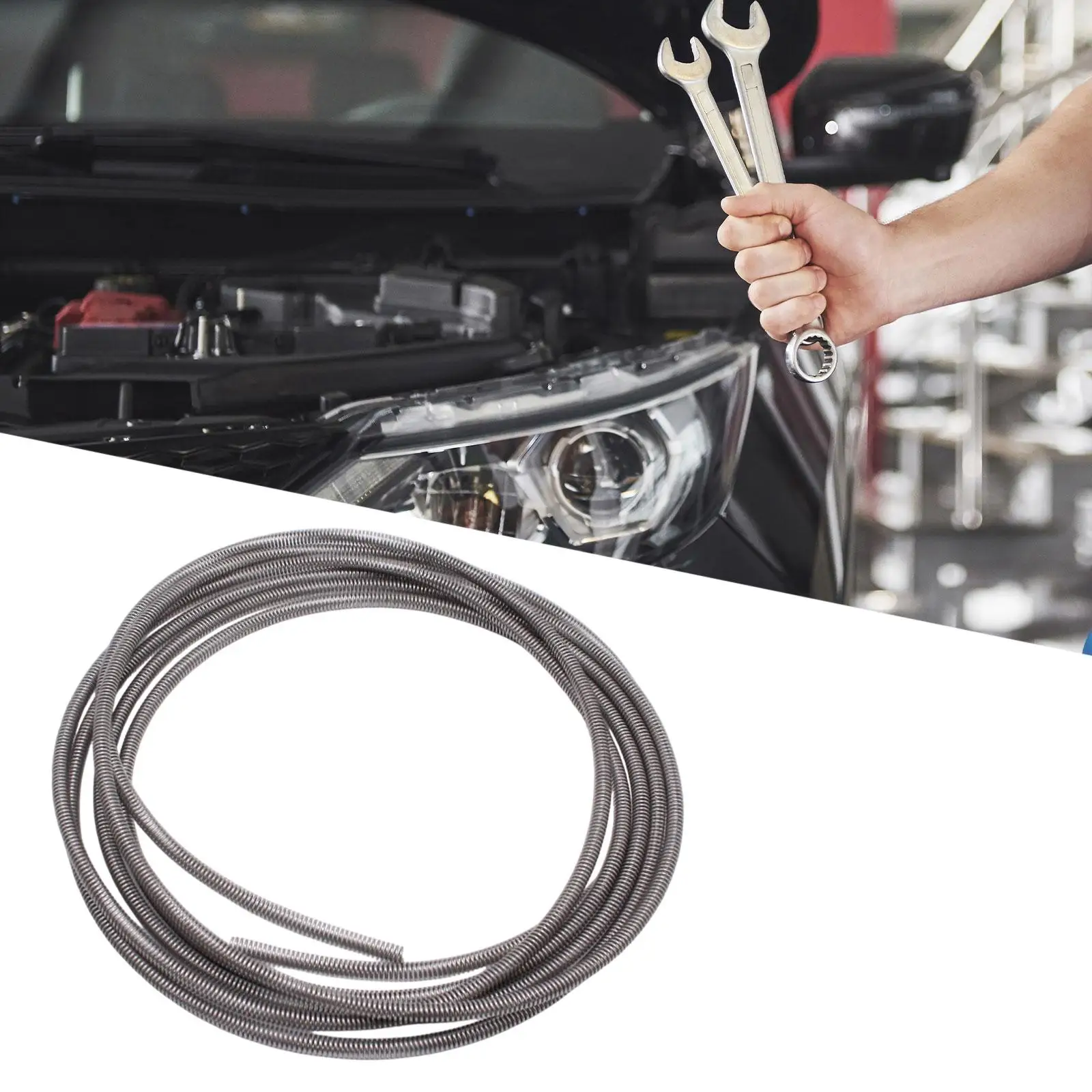 

Practical Brake Line Protector Stainless Steel Wire Guard Easy to Use for Automotive Brake Tube Holder Connection