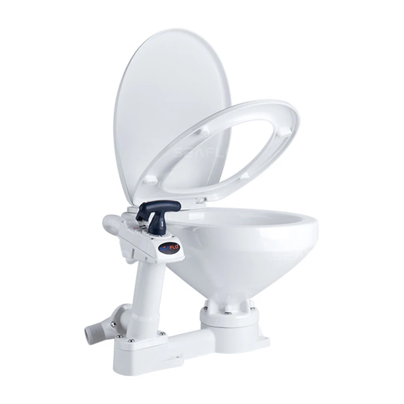 Manually Marine Toilet Pump Replacement Ceramic Bowl Boat Toilet Marine System Flush Pump for Container House Wc