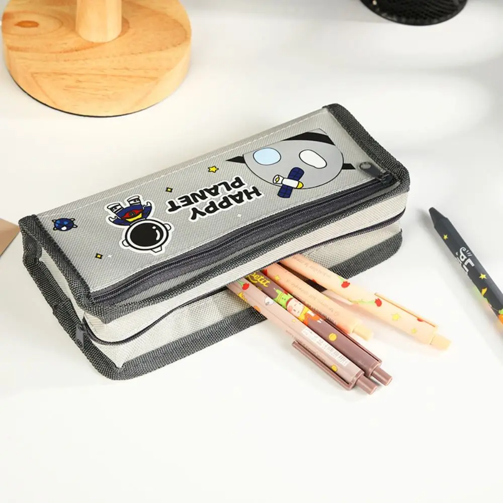 Pencil Case Holder Boys Stationery Bag Large Capacity Desktop Storage Multi Layer Pencil Bag Desktop Organizer Storage Bag