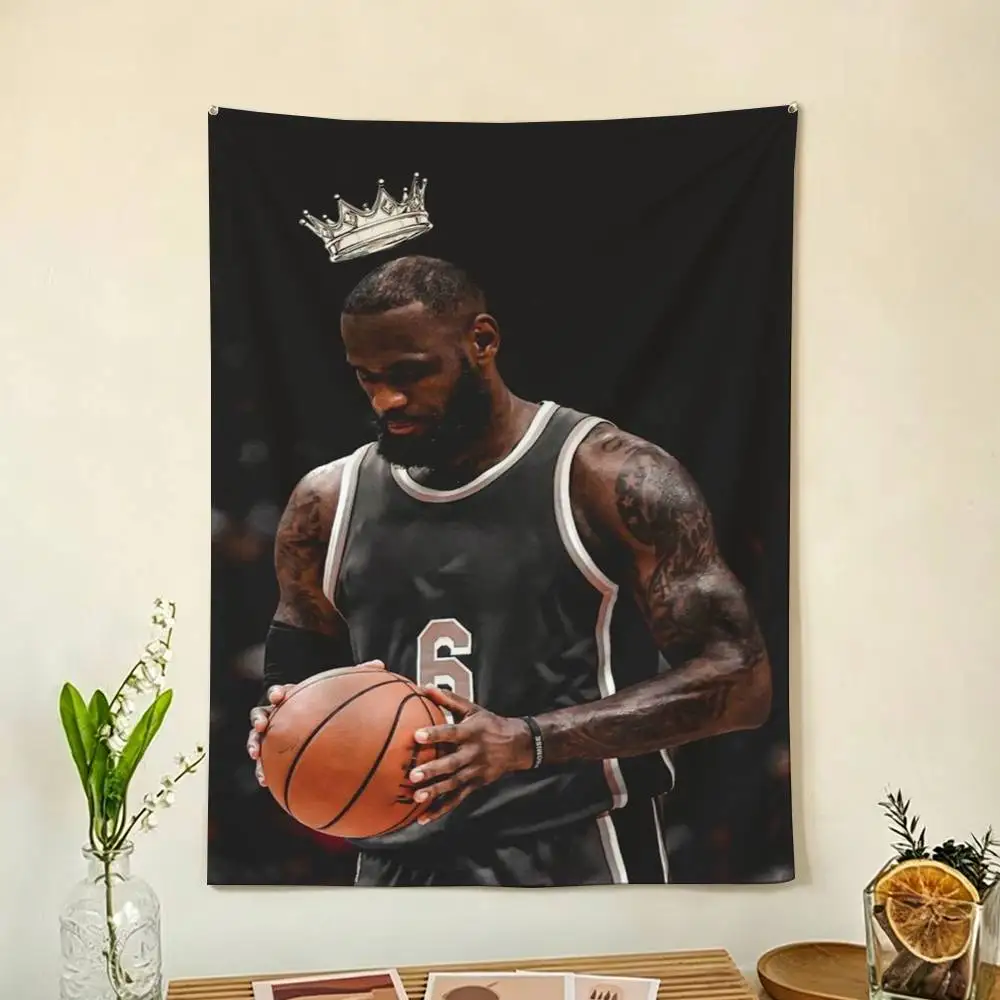 Basketball J-James Le-Bron 23 Flags Wall Hanging Background Art Banner for Bedroom Home Outdoor Decor