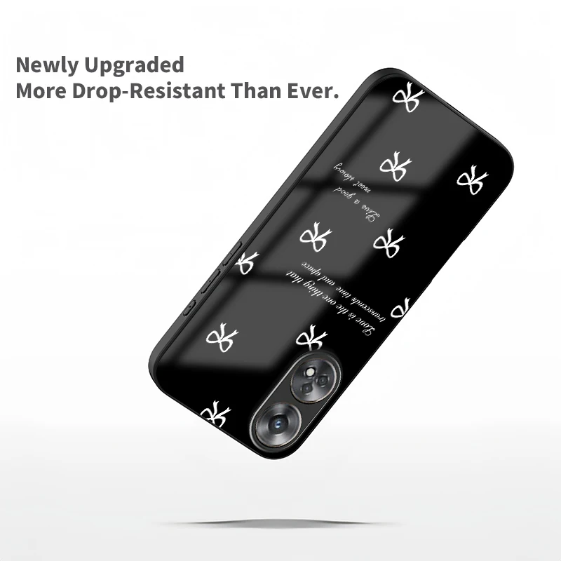 حافظة هاتف زجاجية مضادة للصدمات لهاتف OPPO Reno 8 5G 8T 8Z 7 Lite 7Z 8 Pro 6 4G 6Z غطاء خلفي من السيليكون الناعم