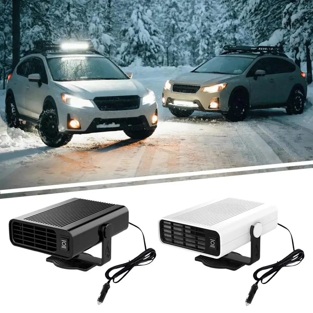 12V/24V Car High-power Heater Car Front Windshield Rapid Air Warm Defogging Car Defrosting Heater Heating Machine Purifying E9E1