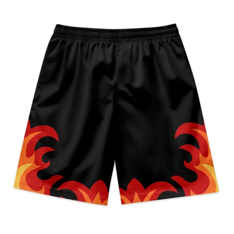 Butterfly Print Men's Polyester Drawstring Waist Shorts Quick Dry Breathable Beach Shorts Casual Sport Shorts