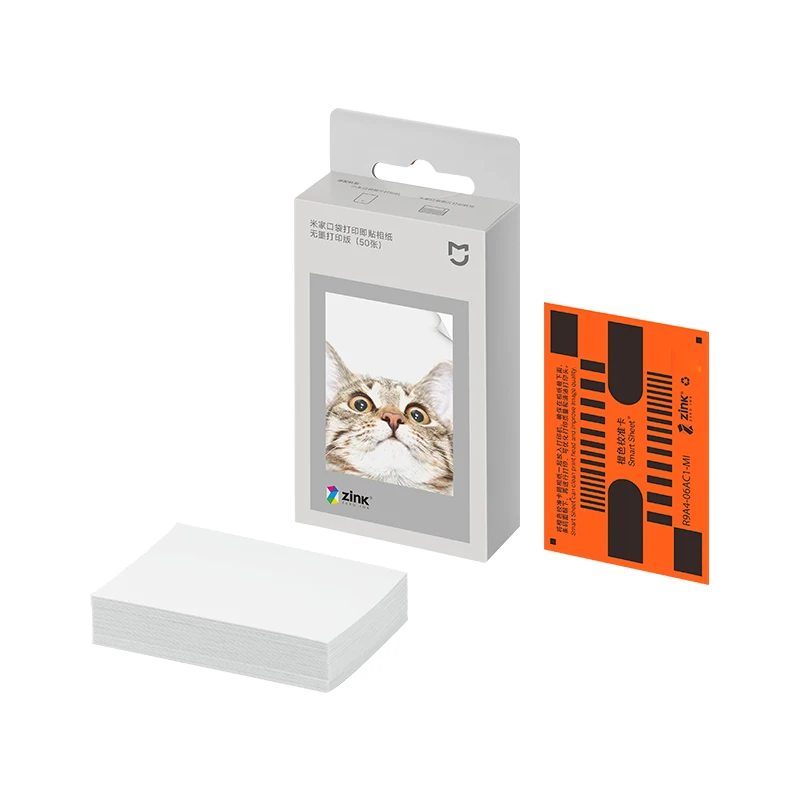 Original MIJIA Pocket Printer Paper ZINK Selfadhesive Photo Print