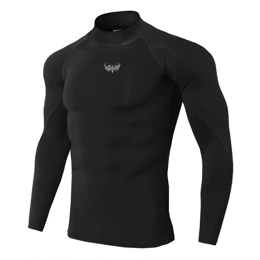 Men Sport T-shirt Quick Dry Bodybuilding Running Shirt Long Sleeve Compression Top Gym T Shirt Men Fitness Tight Men Underwear
