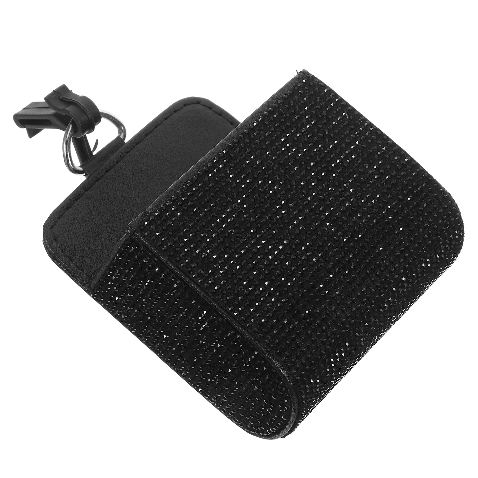 

Car Air Vent Hanging Storage Bag Rhinestone Large Capacity Phone Coin Organizer Coin Holder Car Pocket Storage Case