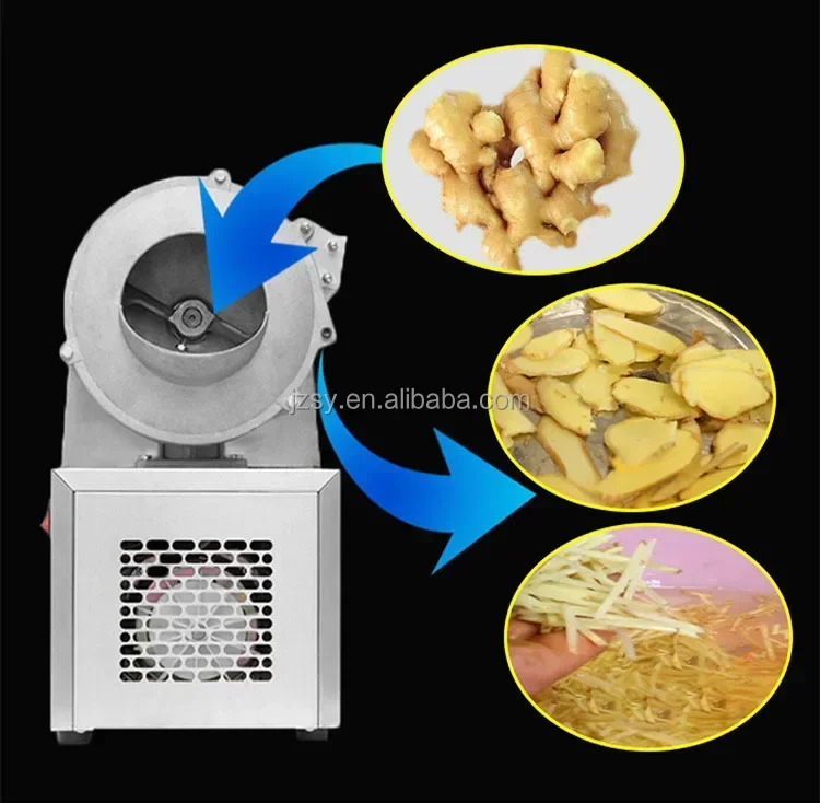 YYHC-Multifunctional Automatic Vegetable Cutting Machine Commercial Carrot Ginger Slicer 110V Multifunction Electric Potato Shre