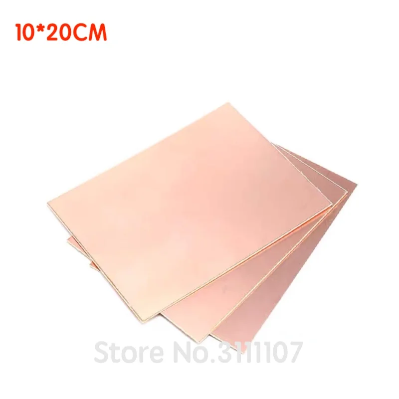 FR4 Double Side Copper Clad Plate 10*20cm DIY Printed Circuit PCB Kit Laminate Circuit Board 10x20cm Glass Fiber Universal Board