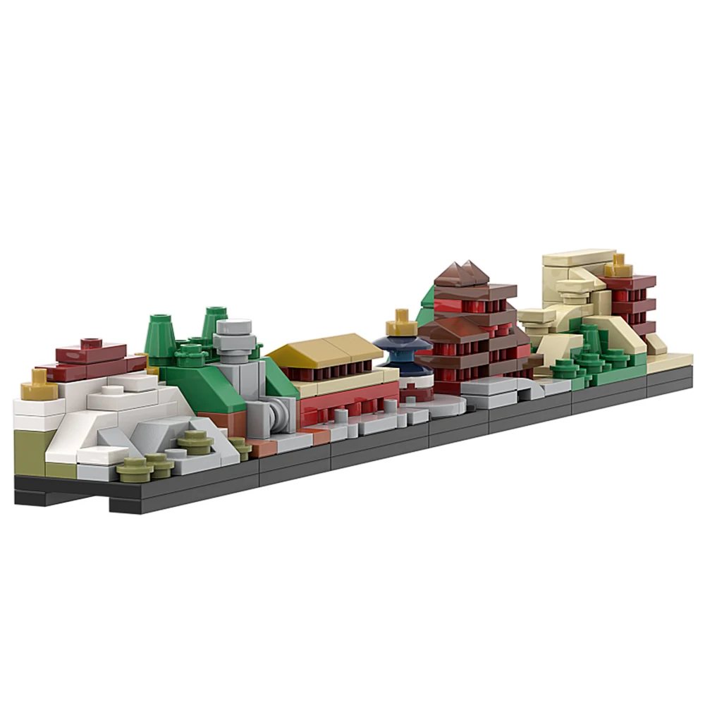 Gobricks MOC Landmark ปักกิ่ง Tiananmen Square Skyline สถาปัตยกรรม Building Block ชุด Oriental Pearl TV Tower อิฐของเล่นเด็ก